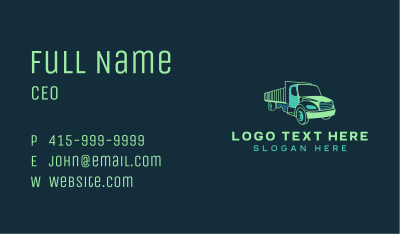 Transportation Truck Vehicle Business Card Image Preview