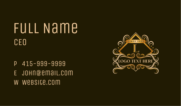 Premium Royal Accessory Business Card Design Image Preview