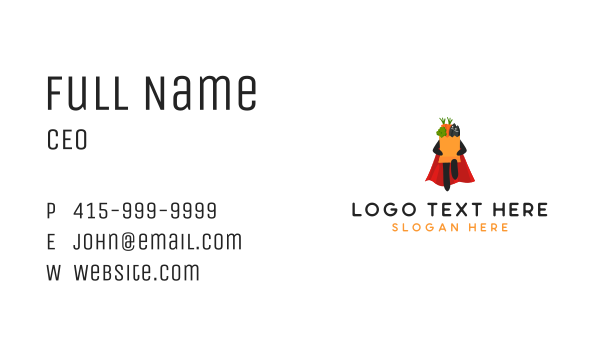 Grocery Hero Cape  Business Card Design Image Preview