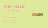 Tropical Pub Wordmark Business Card Image Preview
