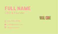 Tropical Pub Wordmark Business Card Image Preview