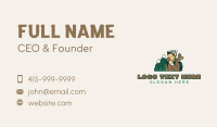 Mountain Glamping Camper  Business Card Design