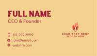 Grill Cow Flame Barbecue Business Card Image Preview