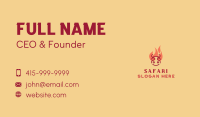 Grill Cow Flame Barbecue Business Card Image Preview