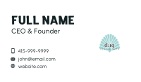 Seashell Clam Wordmark  Business Card Image Preview