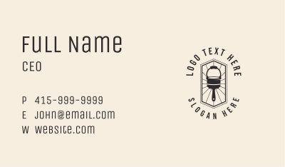 Paint Bucket Brush Carpentry  Business Card Image Preview