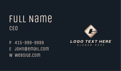 Industrial Iron Steel Business Card Image Preview