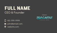 Retro Sports Wordmark Business Card Image Preview