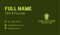 Astonished Green Mascot Business Card Image Preview