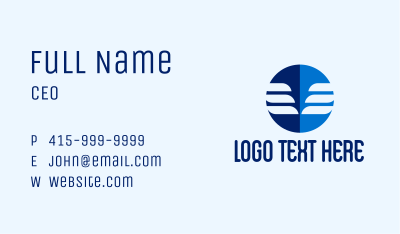 Blue Accounting Firm  Business Card Image Preview