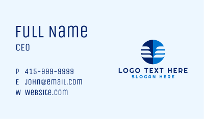 Blue Accounting Firm  Business Card Image Preview