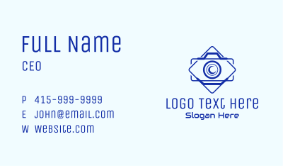 Camera Outline Badge Business Card Image Preview