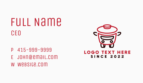 Soup Kitchen Food Truck  Business Card Design Image Preview