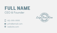 Blue Vintage Firm Business Card Preview