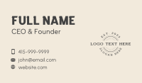 Vintage Printing Stamp Business Card Design