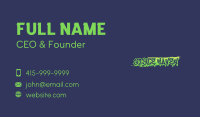 Graffiti Spray Paint Mural Business Card Image Preview