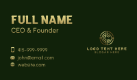 Cryptocurrency Bitcoin Letter C Business Card Design