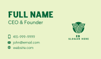 Green Seedling Letter V Business Card Image Preview
