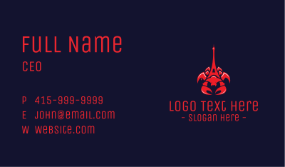 French Scorpion Business Card