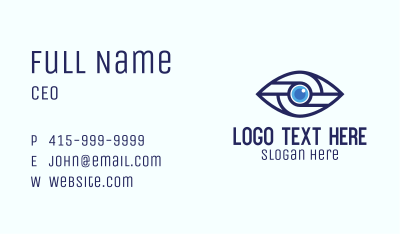 Tech Mechanical Eye Business Card Image Preview
