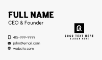 Stylish Agency Letter R Business Card Design