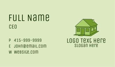Green House Property  Business Card Image Preview