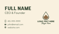 Organic Leaf Oil Droplet Business Card Image Preview