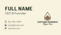 Organic Leaf Oil Droplet Business Card Image Preview