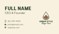 Organic Leaf Oil Droplet Business Card Image Preview