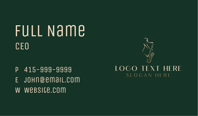 Saxophone Instrument  Musician Business Card Image Preview