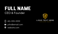 Luxury Premium Shield Letter T Business Card Image Preview