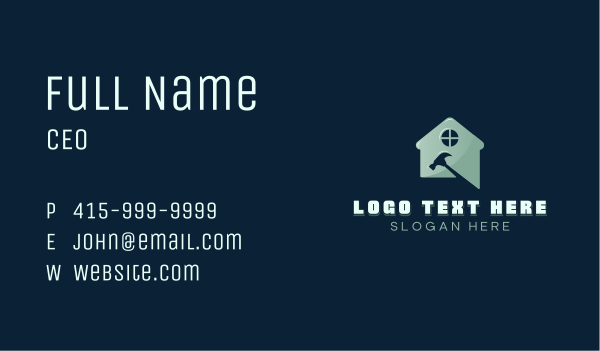 House Construction Hammer Business Card Design Image Preview