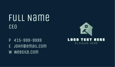 House Construction Hammer Business Card Image Preview