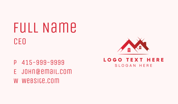 House Roofing Repair Business Card Design Image Preview