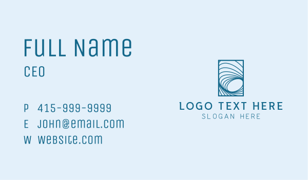 Tech Waves Business Card Design Image Preview
