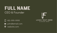 Generic Brand Letter F Business Card Image Preview