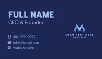 Letter M Multimedia Agency  Business Card Image Preview