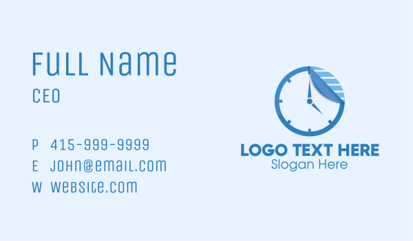 Sticker Paper Clock Business Card Design Image Preview