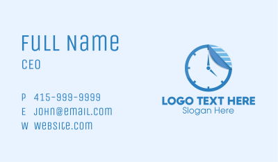 Sticker Paper Clock Business Card Image Preview
