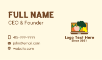 Online Grocery Website Business Card Design