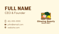 Online Grocery Website Business Card Design