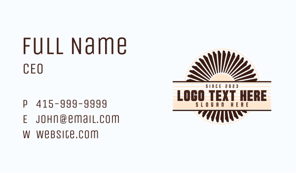 Saw Blade Tool Business Card Design Image Preview