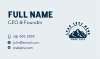 Summit Mountain Hiker Business Card Image Preview