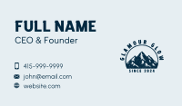 Summit Mountain Hiker Business Card Image Preview