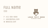 Bear Mug Cafe Business Card Image Preview