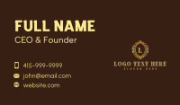 Luxury Elegant Crest Business Card Design