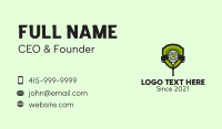 Tennis Racket Emblem  Business Card Image Preview