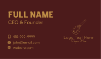Minimalist Gold Whisk  Business Card Image Preview