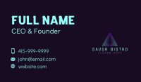 Real Estate Pyramid Business Card Design