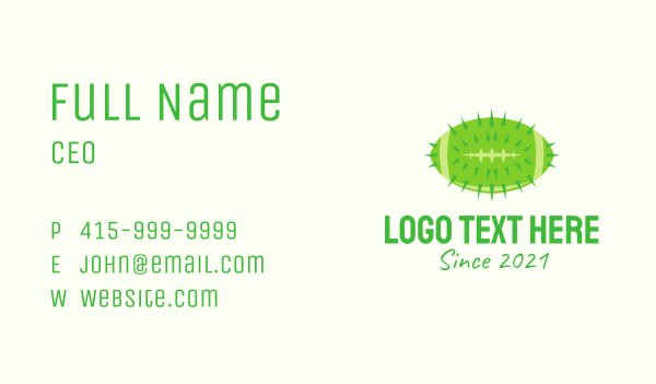 Cactus Football  Business Card Design